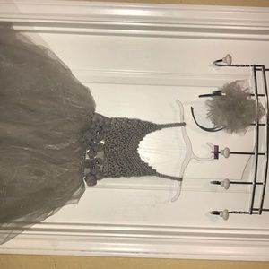 handmade crocheted dress w/matching headband